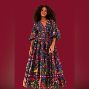 Animal Utopia V Neck Midi Dress